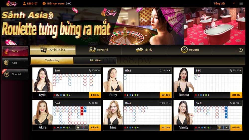 sexy gaming 2 live casino loto188